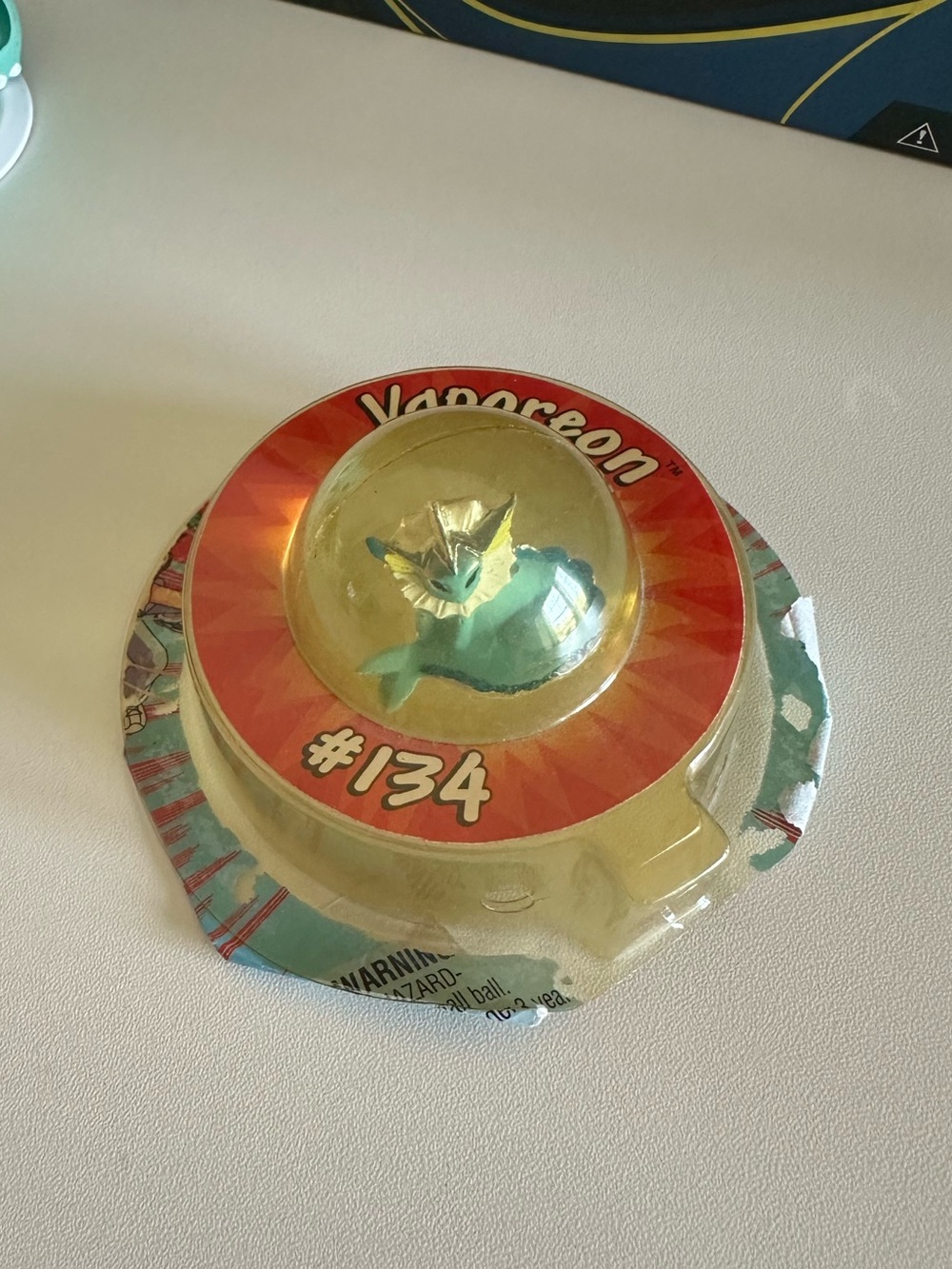 Vintage 1999 Hasbro Nintendo Pokemon Power Bouncer Ball Vaporeon #134 Rare
